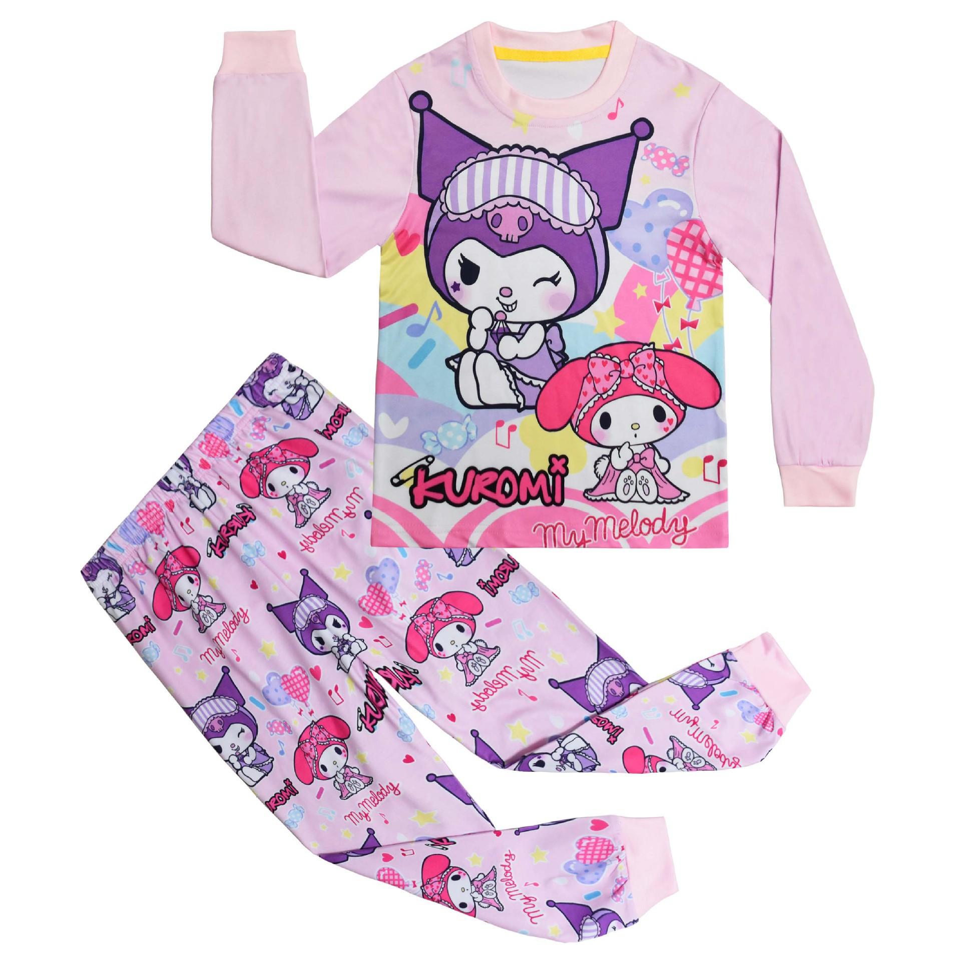 

Long-Sleeved Cartoon Digital Printing, Middle-Aged And Older Children S Loungewear Set, Long-Sleeved + Pants Two-Piece Set 8099. 110