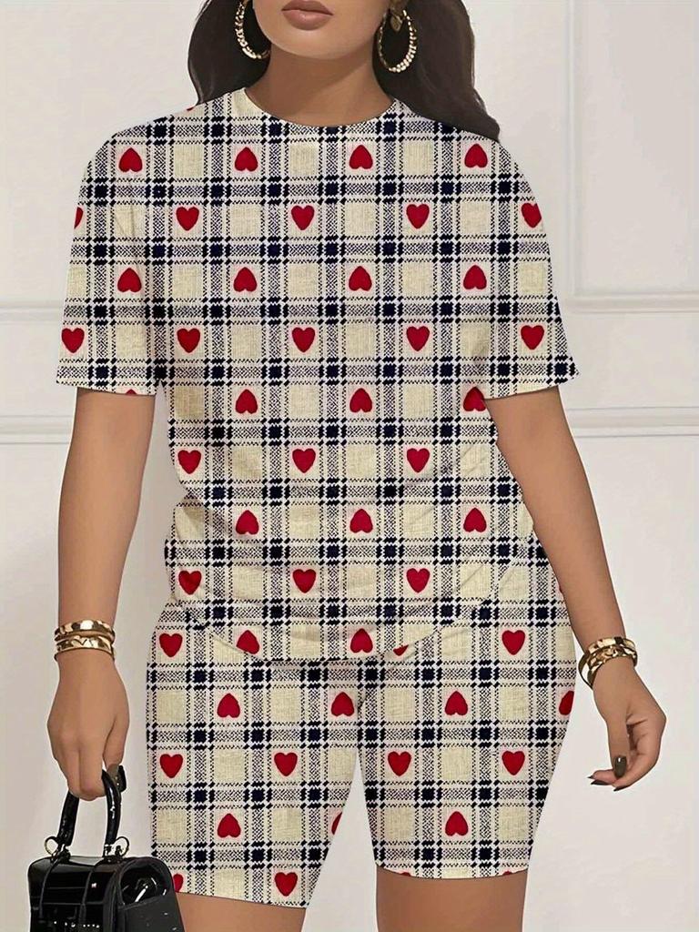 Color Codes: European and American Women's Clothing, Painting Print T-shirts, Shorts, Sets, Sportswear
