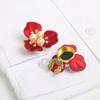 Perlenblumen-Knopfabdeckung Strassbesetzte Clips Abnehmbare Manschettenknöpfe Knopfabdeckung Für Damen Hemden Basteln DIY
