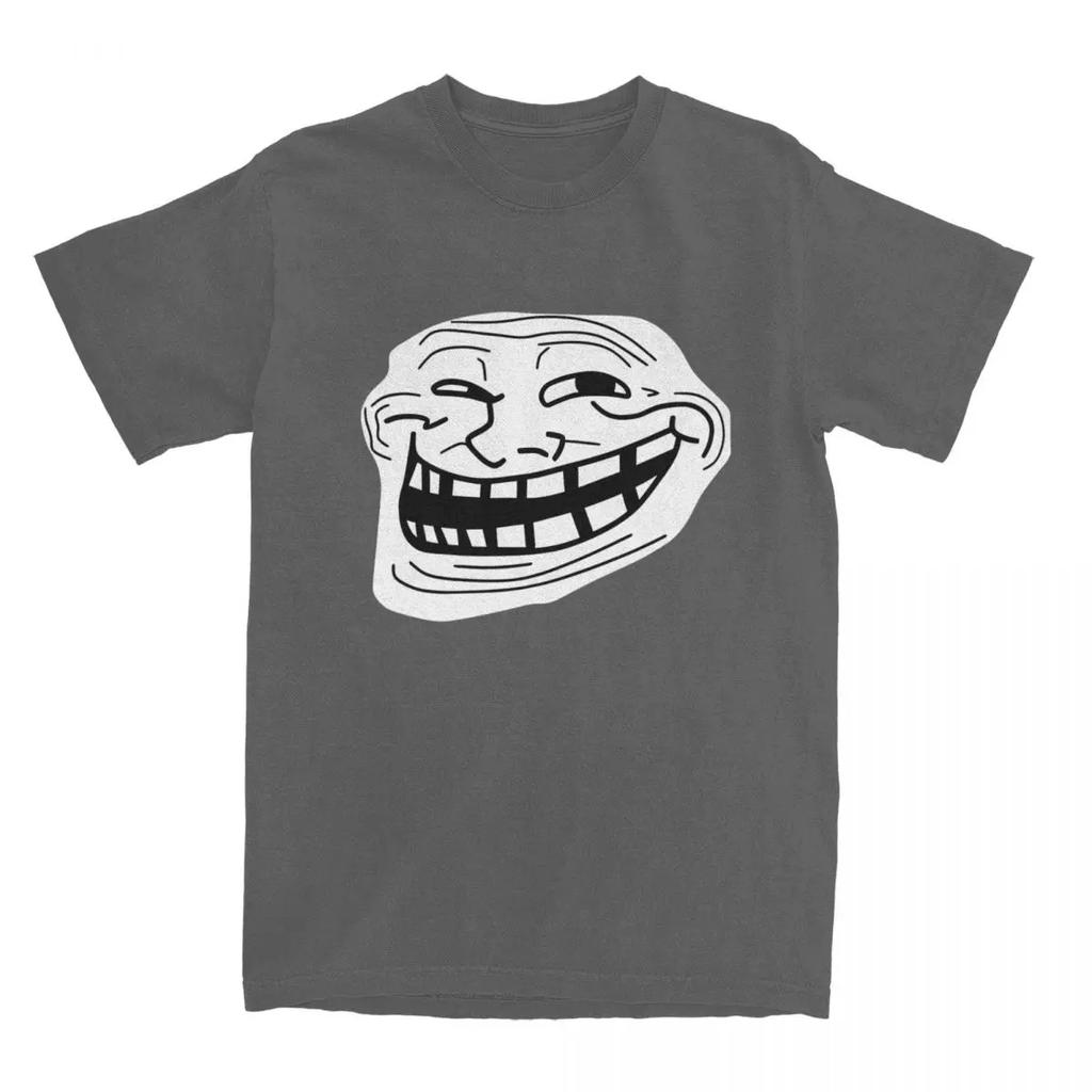 Rage Comic Trollfac T Shirt Funny Anime Hip Hop T-Shirts Short-Sleeved Awesome Tops Summer Pure Round Neck 6XL Clothes