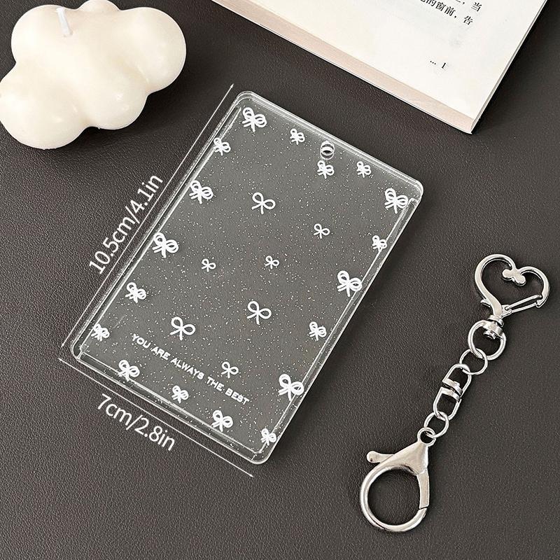 Transparent Photocard Holder Acrylic Kpop Idol Card Protetion Cover Credit Id Bank Card Photo Display Holder Student Card Case Set