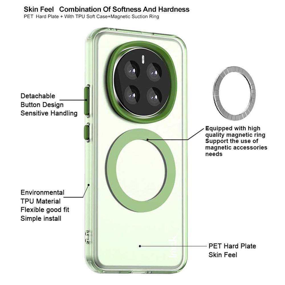 IMAK For Honor Magic7 5G Case Compatible with MagSafe Candy Color Anti Drop TPU+PET Back Cover