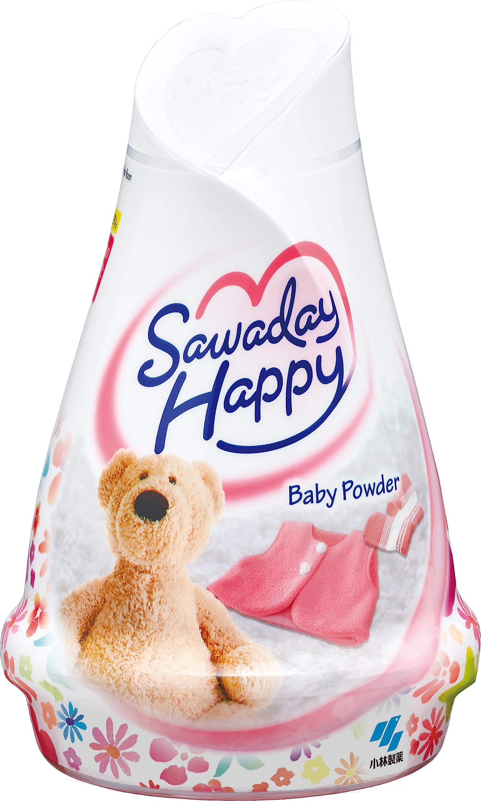 Sawaday Happy Room Deodorizer and Air Baby Powder 120g Freshener, Scent, розовый