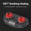 Electric Foot Massager Mini Kneading Feet Hot Compress Machines Deep Tissue Shiatsu Kneading Relieve Muscle Care Foot Machines