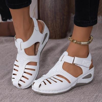 Nowe Damskie Sandały Peep-Toe z Paskiem na Kostce Letnie Buty na Bloku