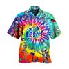 Men's Fashion Cool Cute Casual Hawaiian Print Casual Shirt Short Sleeve Top