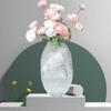 Maltose Crystal Luminous Glass Vase Handmade Transparent Twisted Clear Vase Large Capacity Thickened Decorative Vase Home Decor
