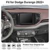 + Dodge Durango Console Dashboard Navigation Cover For 84 Inch | Carbon Fiber | Self-Adhesive | Plastic | Front