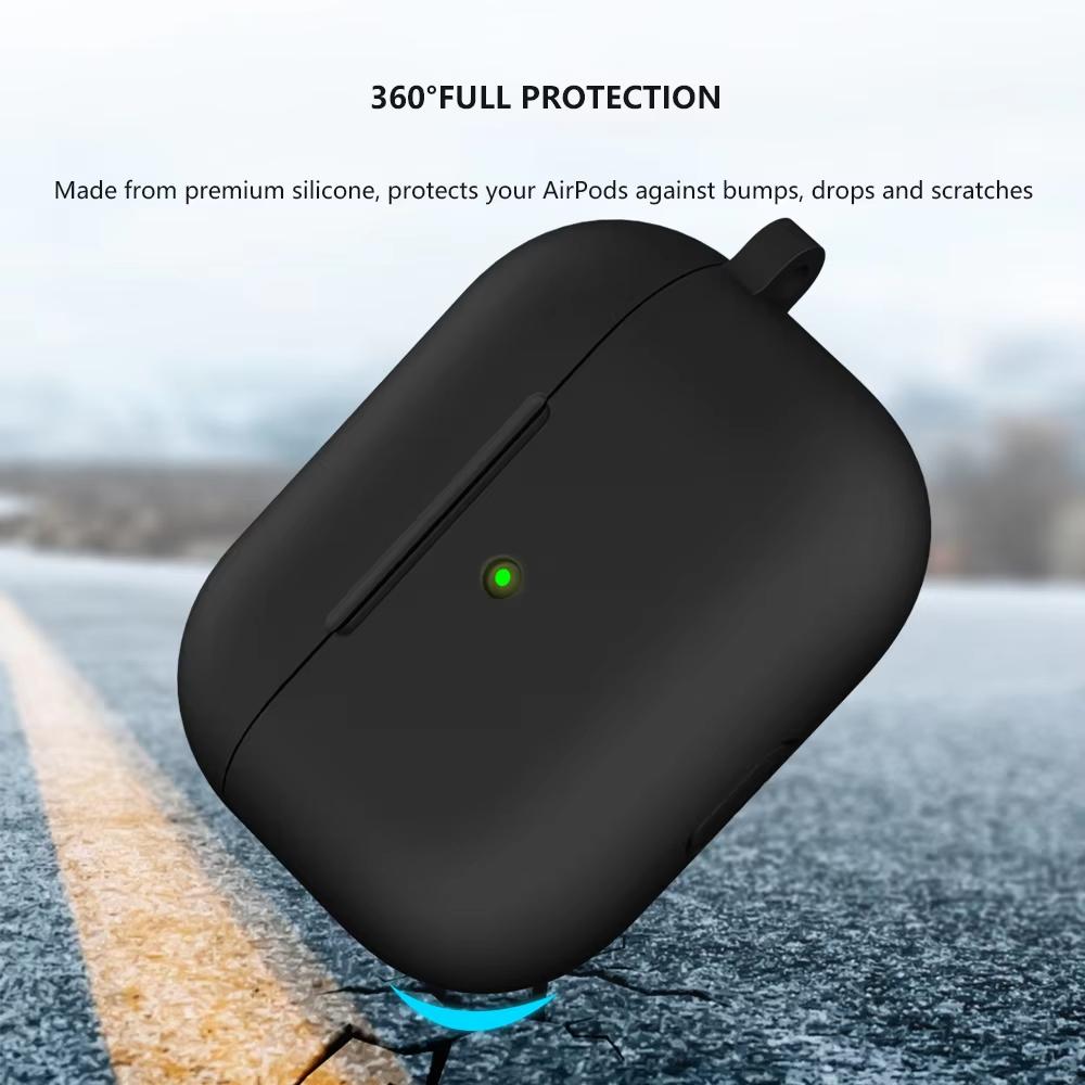 Case For AirPods 4th Generation Case airpods4 Silicone Protective Cover for AirPods 4 3 Airpods Pro 2 Black Earphone Cases