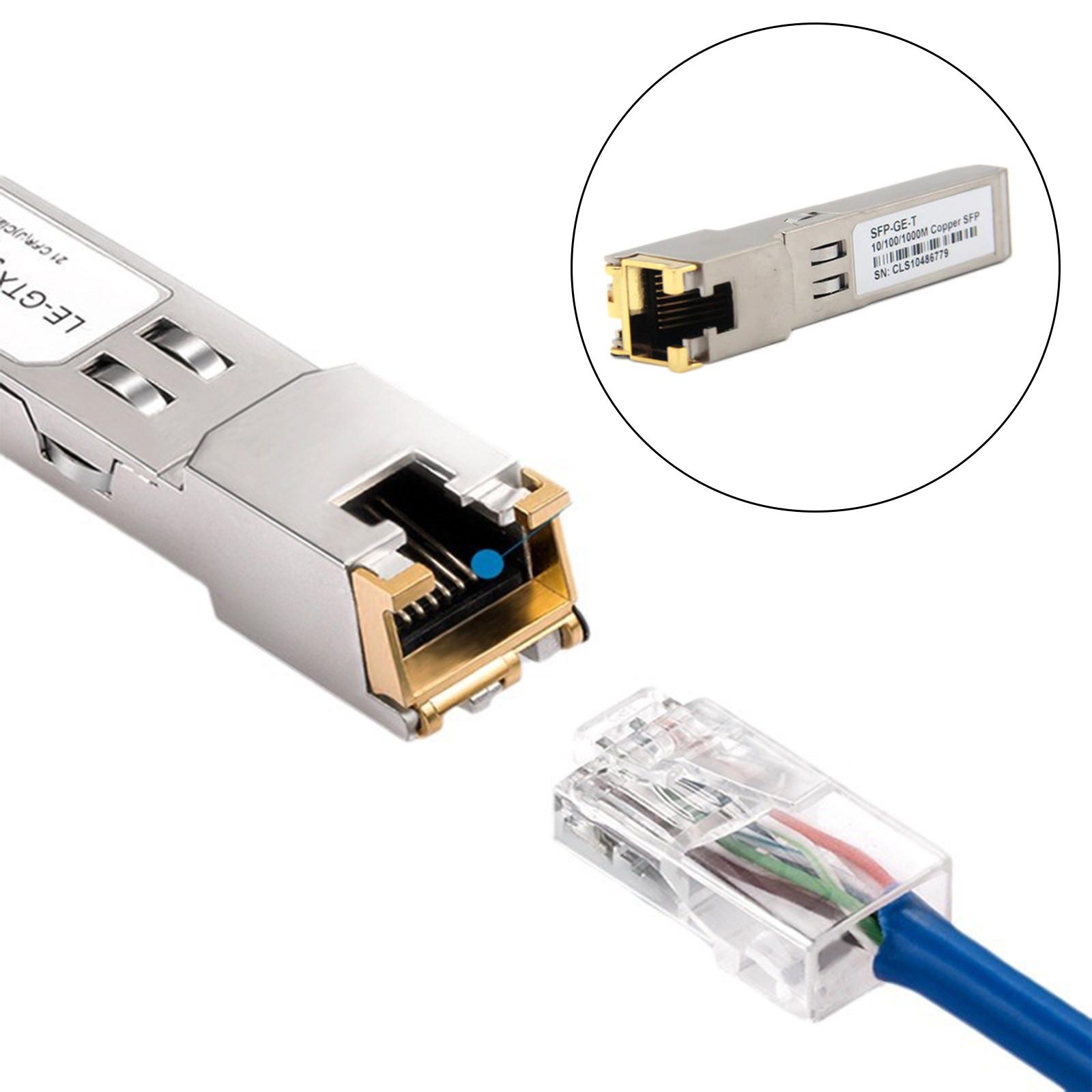 

Модуль SFP RJ45 Switcher Gbic 10/100/1000M Connector SFP Copper RJ45 SFP Module Gigabit Ethernet Port Adapter Replace