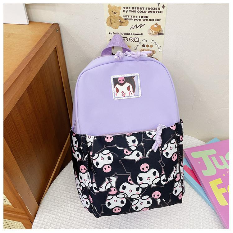 Cute Nylon Backpack For Preschoolers Trendy And Comfortable Cartoon Print