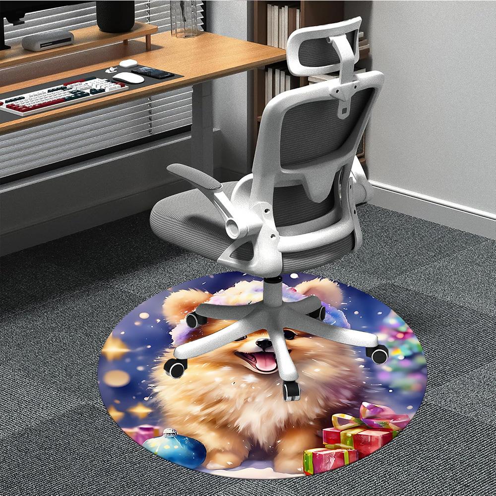 

1pc Pomeranian Chair Carpet for Office - Durable, Ideal for Chair Mats, Stylish & Functional Decorative Rug yy260203022 80cm by 80cm