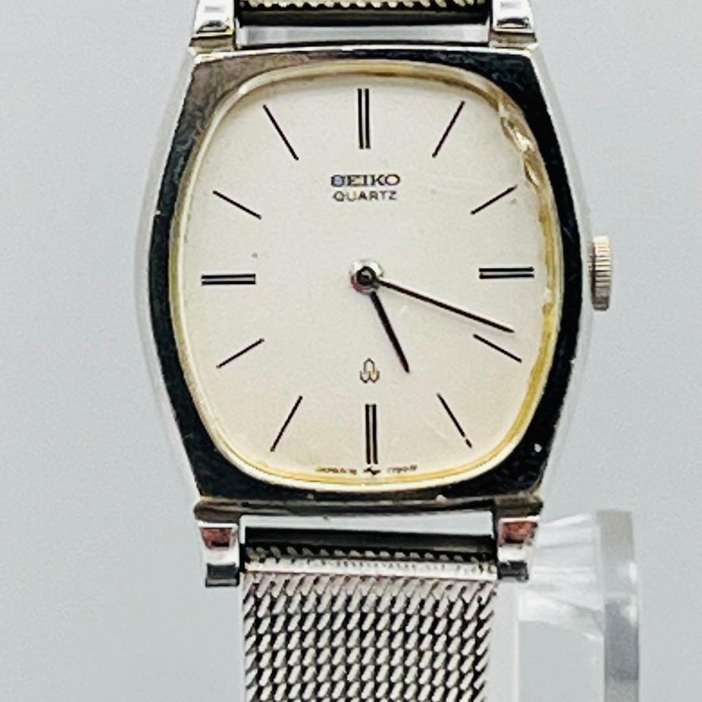 [USED]SEIKO Quartz Vintage Dress Watch with Mesh Belt A5 [Working Condition]