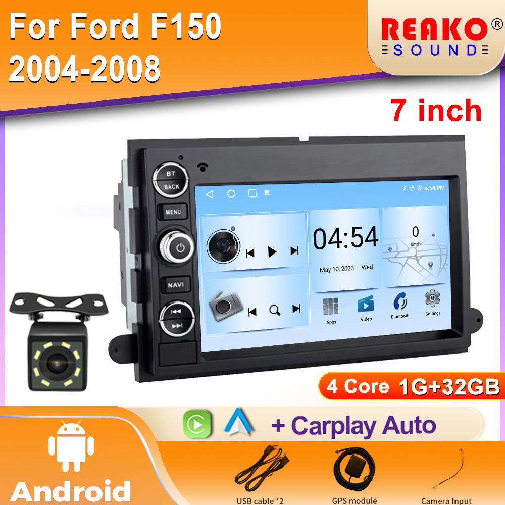 

Автомобильный радиоплеер 7-дюймовый сенсорный экран для Ford F150 Mirror Link 1 Din Carplay GPS FM BT DSP Android Auto DVR 4 core 1GB+32GB carplay