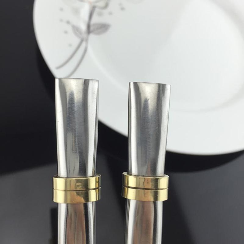 1PC Stainless Steel Drinking Straw Tea Filter Yerba Mate Tea  Reusable Tea Tools Straws Washable Bar Accessories