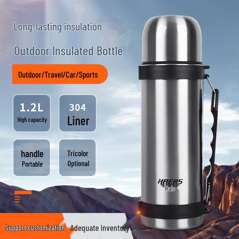 Haers Outdoor 1200ml Edelstahl Isolierter Reisekessel & Becher