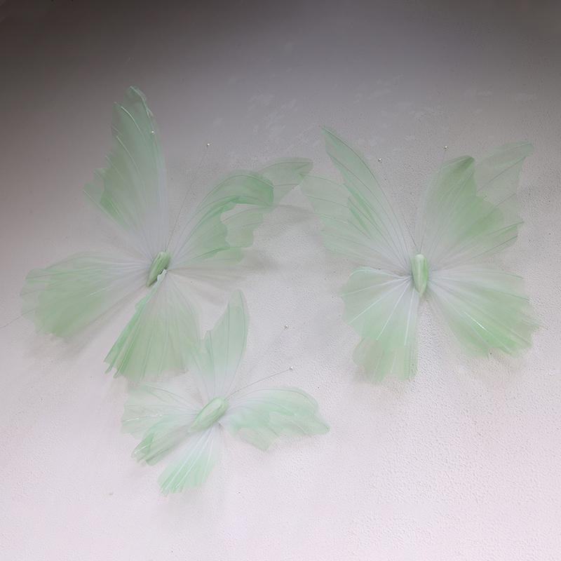 3D Painted Butterfly Wedding Backdrop with Scenery and Props for Photography and Décor