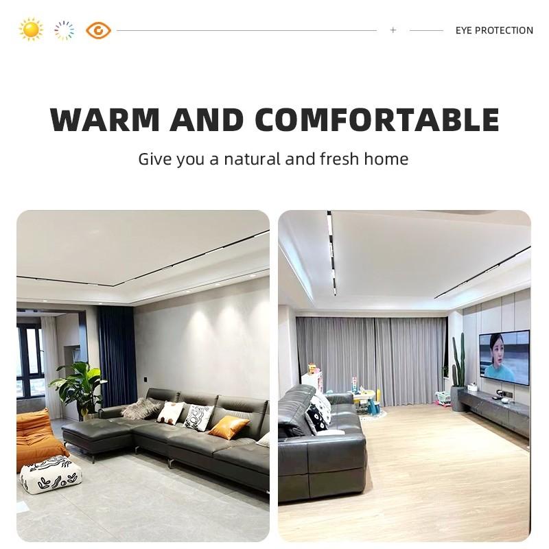 LED Track Light Aluminum Linear Track Ceiling Lamp COB Rail Spotlight Living Room Bedroom Decor Lighting Fixture