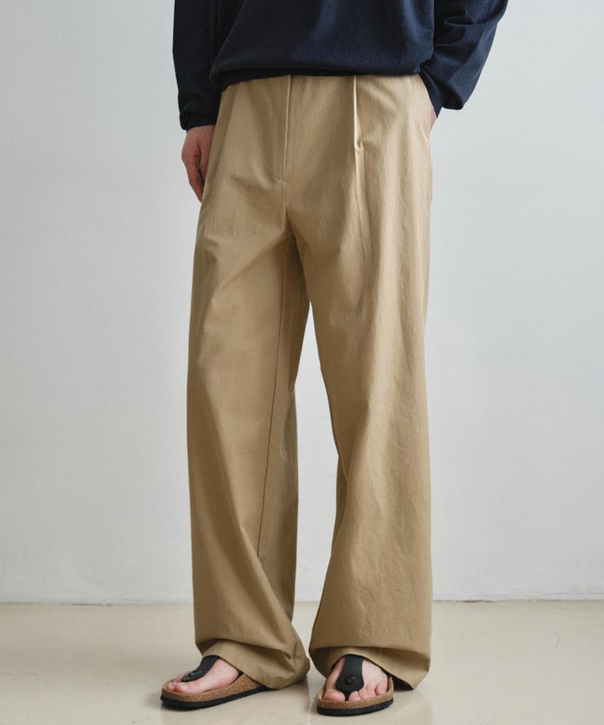 Wednesday Oasis Tailored Deep One-Pleat Chino Pants_Beige(W25Pt22)