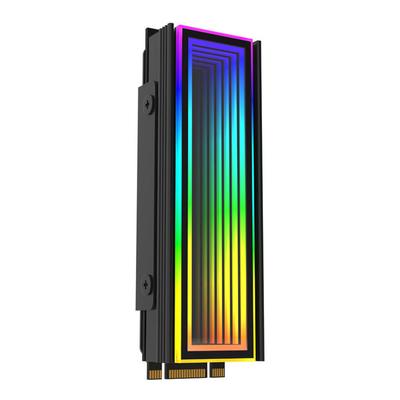 M.2 Nvme Solid State Hard Disk Cooler 5V 3PIN ARGB Heat Cooler AURA Sync Aluminum Alloy Heat-resistance for M.2 2280
