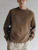 Deowedeoijeueosseom High-Neck Wool Knit Sweater (Light Brown)