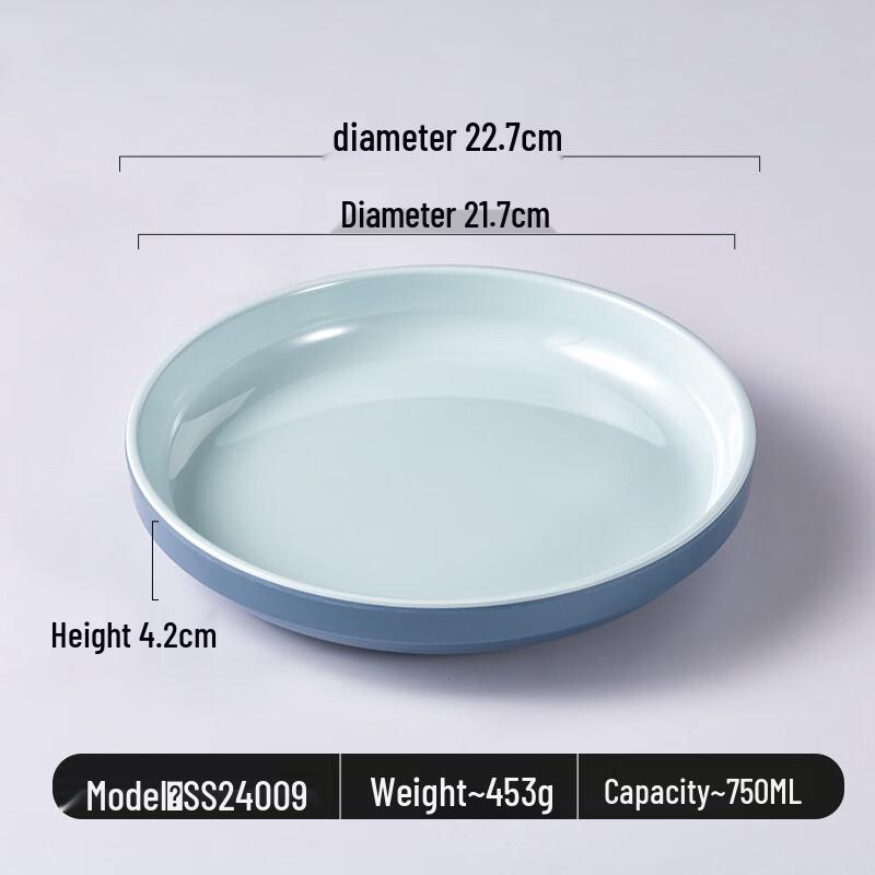 JINMEILI Commercial Round Melamine Dinner Plate