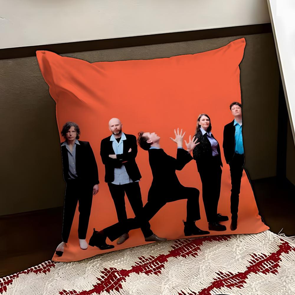 Rock band FFranz Ferdinand Cushion Cover Reversible Soft Durable Pillow Cover Home Car MultiScene Use for Daily Comfort