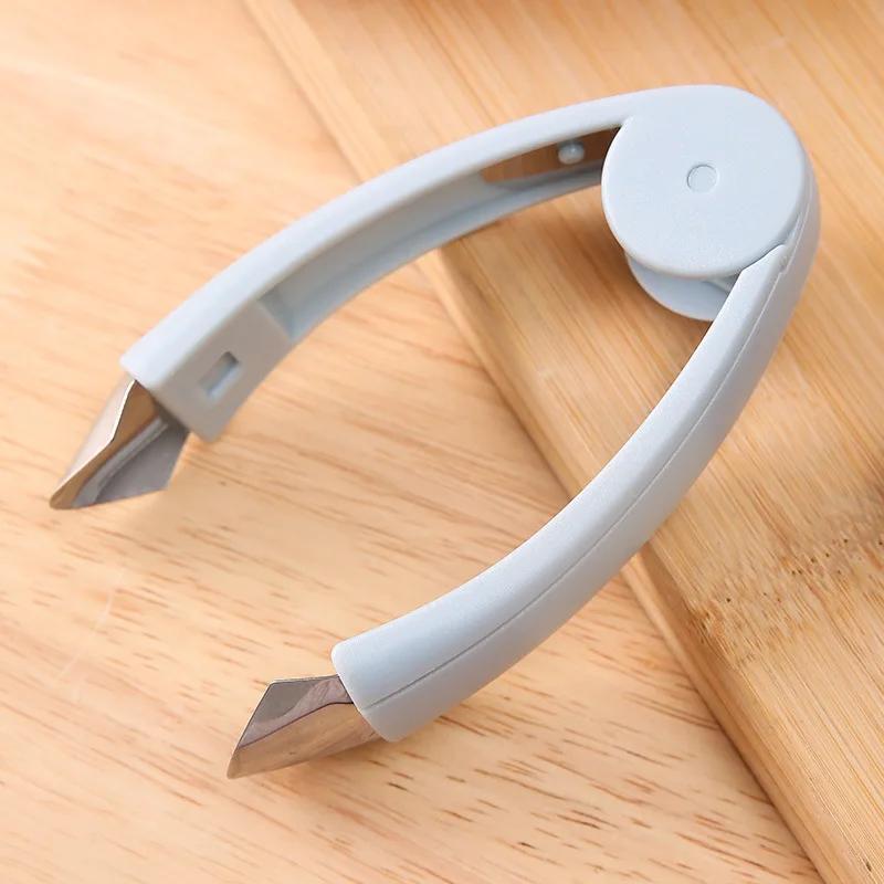 Pineapple Eye Corer Fruit Vegetable Knives Stem Remover Clip Strawberry Huller Peeler Stainless Steel Tweezers Kitchen Gadgets