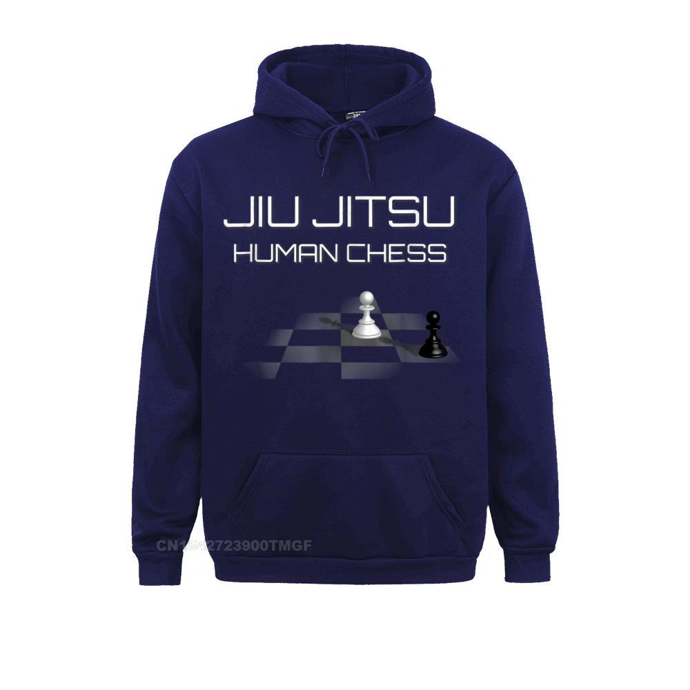 Hoodies Clothes Human Chess Jiu Jitsu Shirt BJJ MMA Unisex Summer/Fall Long Sleeve  Adult Sweatshirts Simple Style Funny