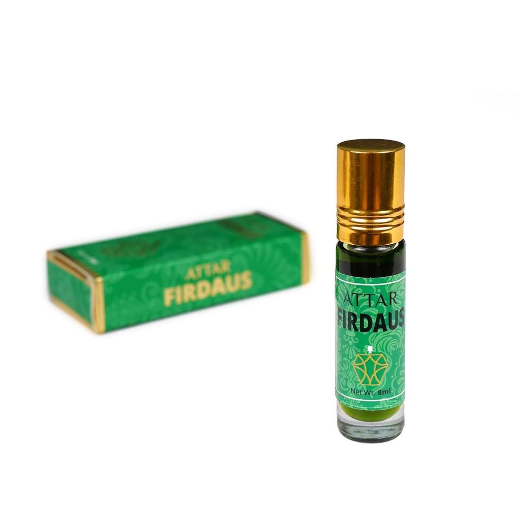 Aceite de Perfume Natural Attar Para Larga Duración Con Fácil Aplicación Roll-On Para Hombres y Mujeres - 8 ML, (Paquete de 1)