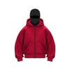Unisex European Plus Size Double Hood Zippered Sweatshirt Jacket for Autumn/Winter