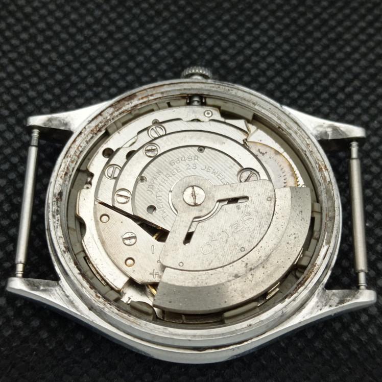 BRUKT VINTAGE SEIKO 5 AUTOMATISK 6349A JAPAN HERREKLOKKE MED ORIGINAL SKIVE a315993-9 SKU608e-a315993