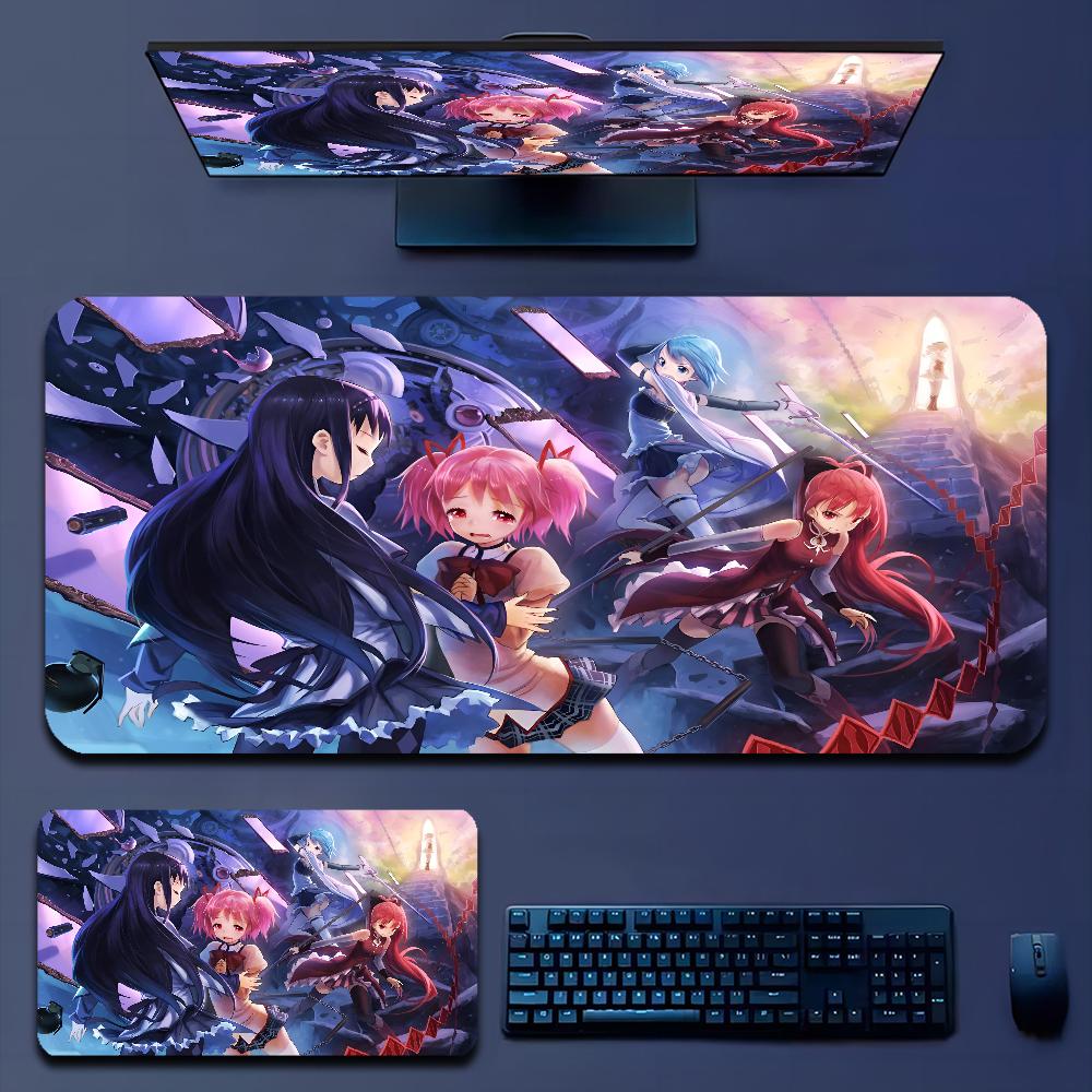 Cute Puella Magi Madoka Magica Mousepad Boy Pad Natural Rubber Gaming Desk Mat Size For Gameing World Of Tanks CS GO Zelda