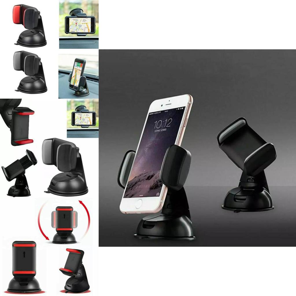 Universelle Autohalterung für Handy mit Saugnapf und 360 Grad drehbarem Gel-Fuß zur Navigation