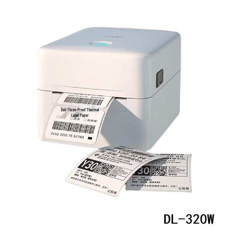 Deli DL-320W Thermal Label Printer CN plug (adapter included)