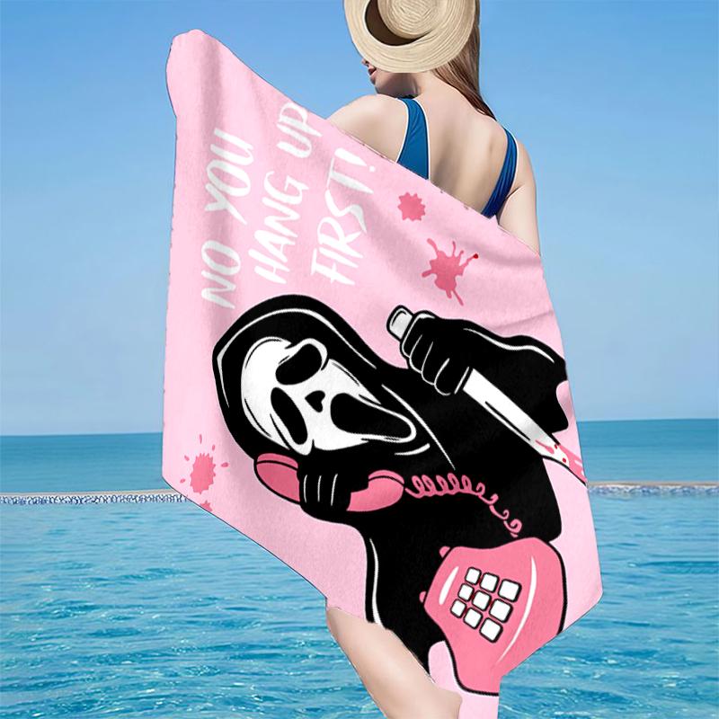 Scr-eam Horror Movie Beach Towel, Super Soft Microfiber, Gift for Her/Him, Birthday, for Pool, Beach, Travel, Home Decor Fan gifts