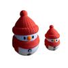 3D Printed Snowman Ornament DIY Assembly Mini Textured Snowman Figurine Tabletop Snowman Decoration for Home Office Desk Christmas