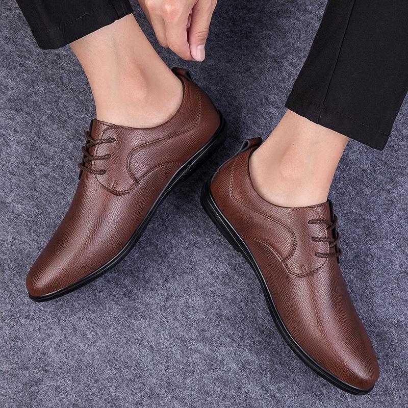 High Quality Leather Men Casual Shoes Men's Flats Fashion Men Boat Shoes Male Driving Shoes Men's Casual Shoes