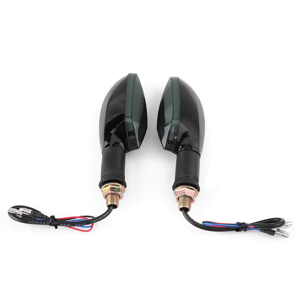 Pair of Motorcycle Bike Turn Signal LED Lights Direction Indicator Lamp Universal