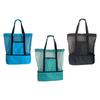 Beach Tote Bag with Insulated Cooler Lightweight Container Bag Transparent Cooler for Grocery Women & Men Office Shopping Snacks