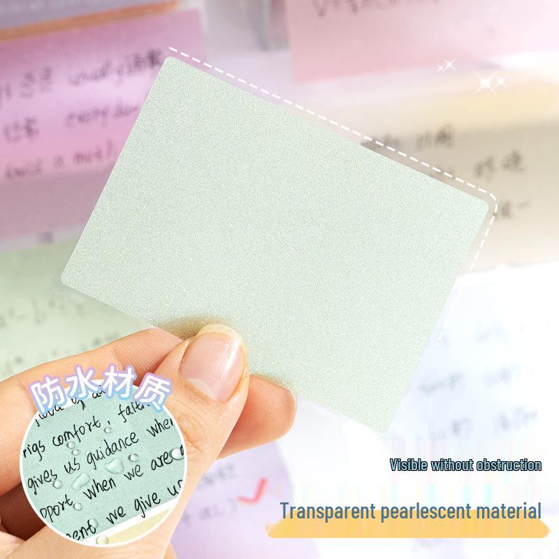 Pearlescent Cartoon Sticky Note Labels - Cute, Fresh, Creative Markers