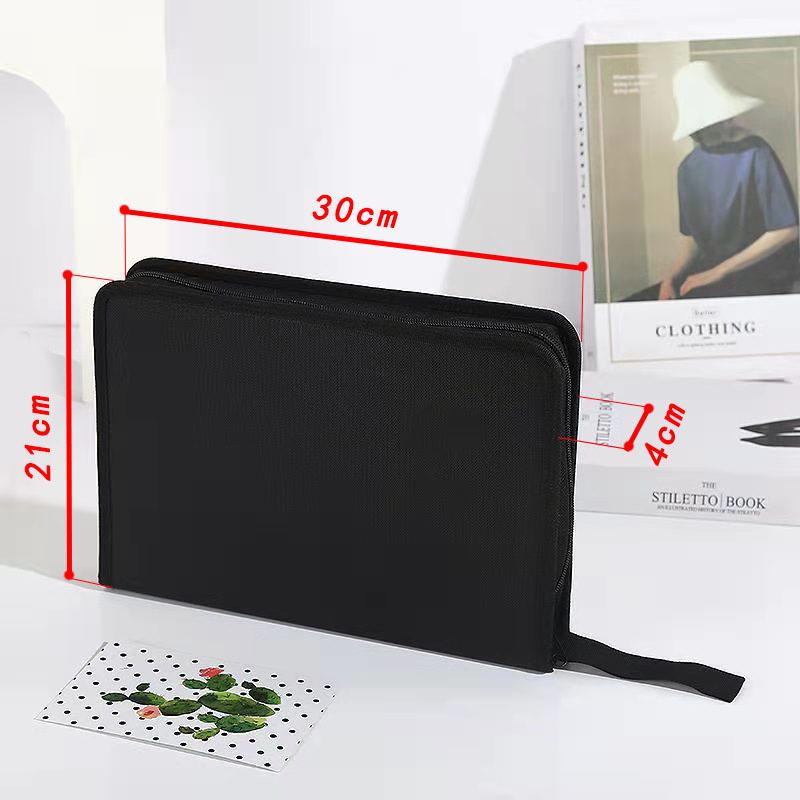 Large Capacity Student Pencil Case 2-Layer Organizer 72-Hole Fits 72-96 Pencils School Office Artist Use H-002 Basic Packaging