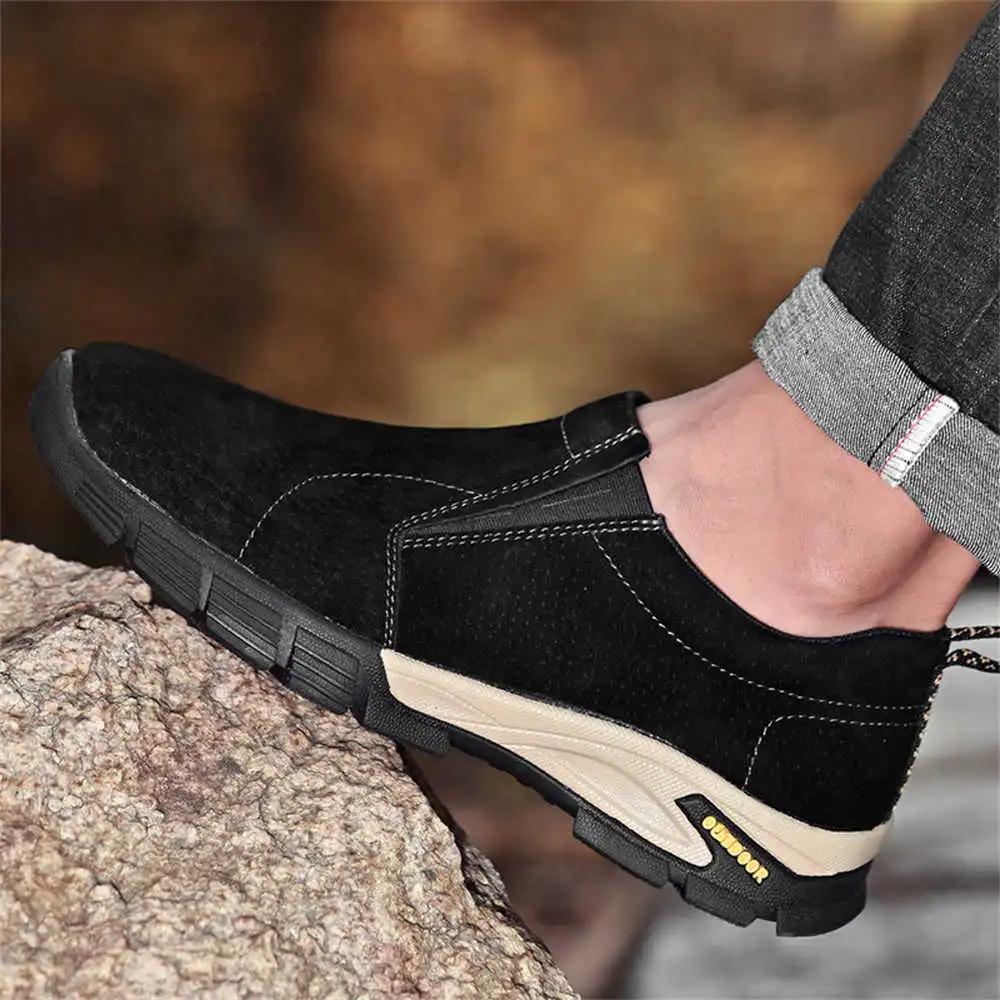 Demi-season Round Tip Beige Tactical Sneakers Vip Shoes Men Summer Hiking Shoes Sports Genuine Kawaiis Outing YDX1