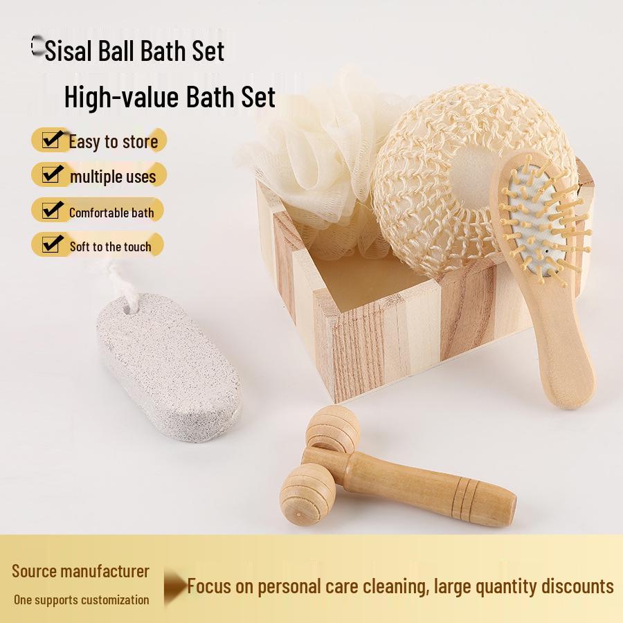 

Heart-Shaped Gift Box: Six-Piece Bath and Shower Set