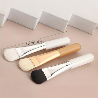 Štětec na pleťovou masku Ploché jemné vlasy Čištění obličeje Blender Foundation Aplikátor Korekční štětec Beauty Makeup Tool