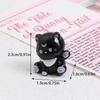 3Pcs/Bag Cute Waving Cat Figurines Car Ornaments Miniature Lucky Cat Home Desktop Decoration Diy Accessories Dollhouse Toy Gifts