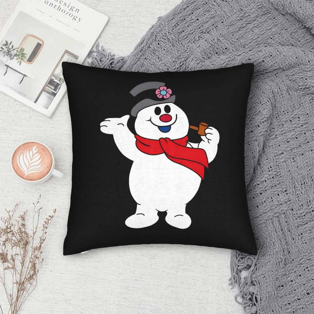 Pillow Case Snowman Frostys Soft Pillow Cover For Sofa Bedroom Home Decor Vintage Pillowcases