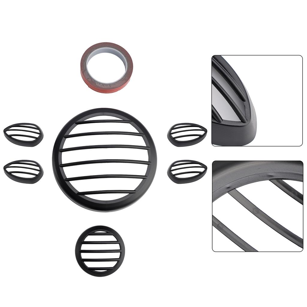 Front Headlight Guard Cover Grille Black Set Fit For Yamaha Pg-1 2023-2024