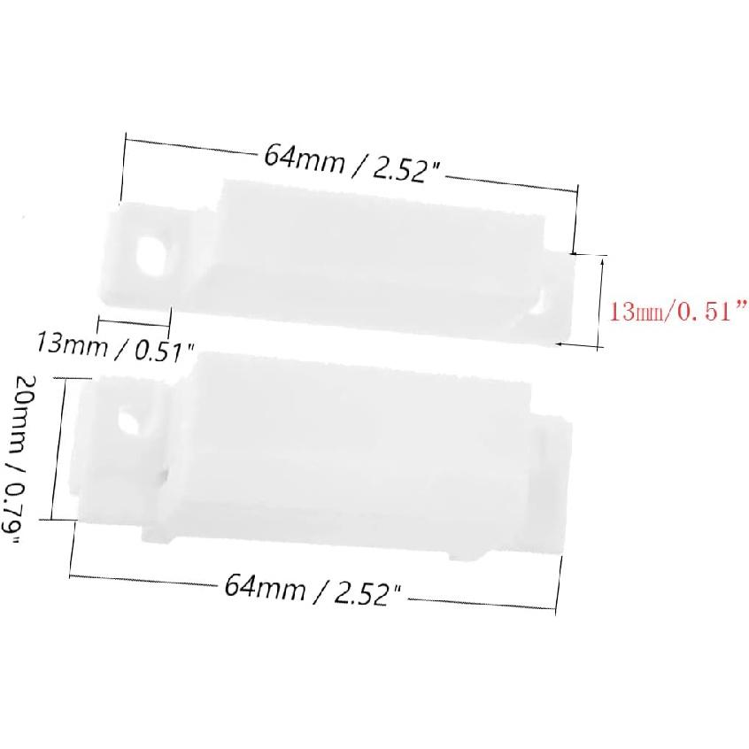 4 Sets Magnetic Reed Switch MC-31 Door Window Magnetic Switch Alarm Magnetic Reed Switch Security Normally Open Closed NC NO Door Sensor