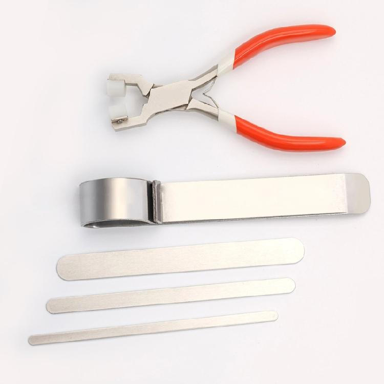 DIY Bracelets Tool Including Metal Bender Nylon Pliers and 3pcs Aluminum Strips